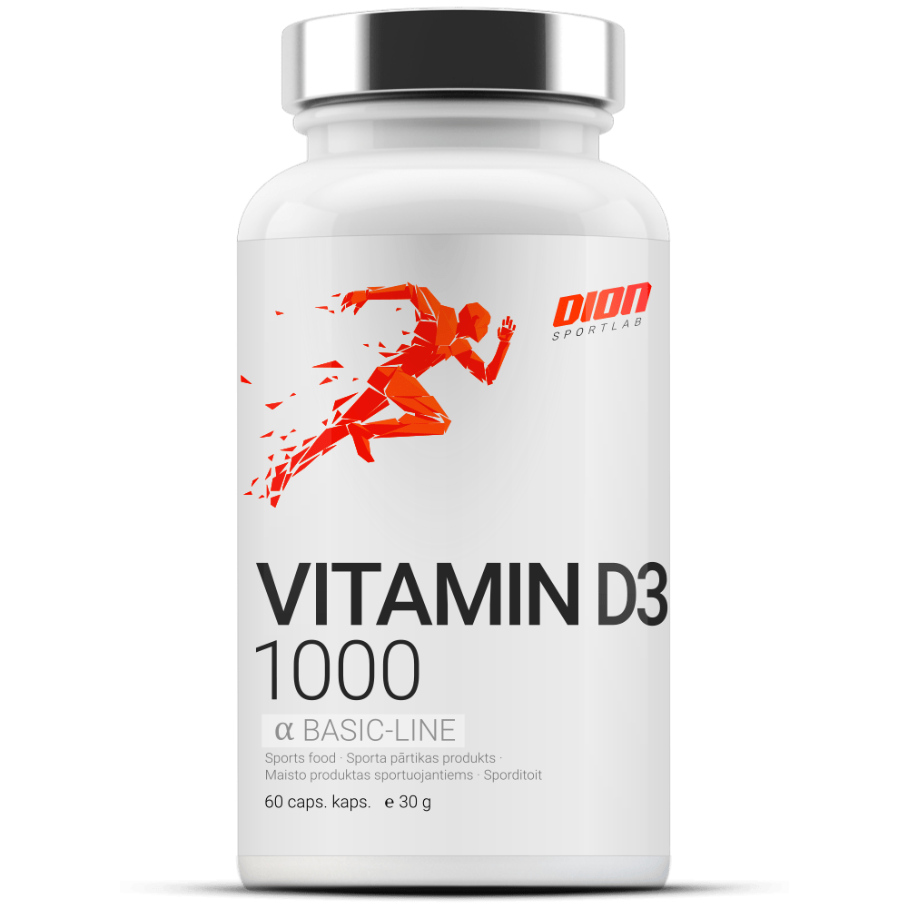 D3 vitamīns kapsulās 50 μg (1000% NRV)