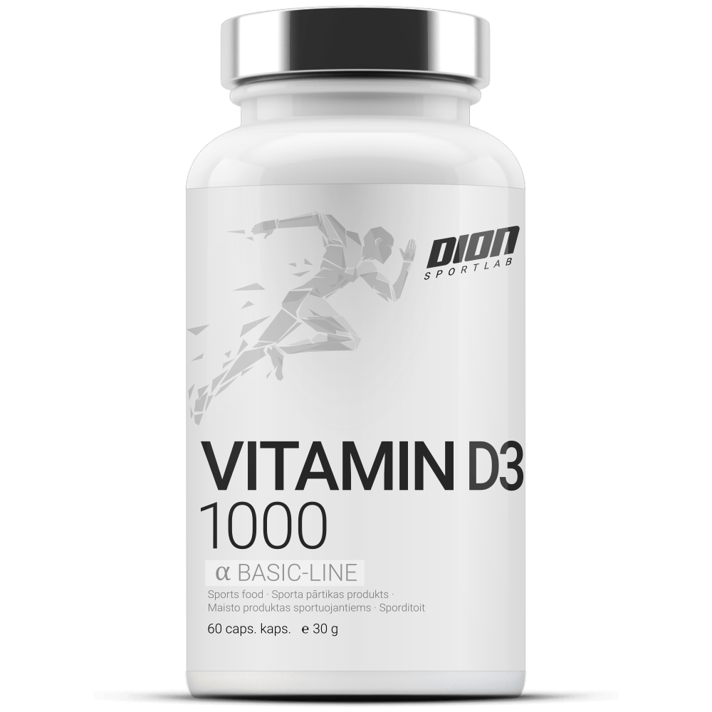 D3 vitamīns kapsulās 50 μg (1000% NRV)