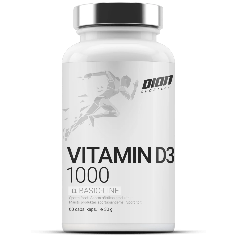D3 vitamīns kapsulās 50 μg (1000% NRV)